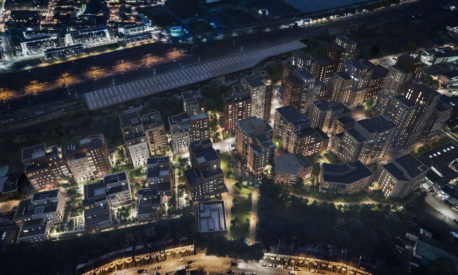 Alexandra Gate Londra satılık daire dış cephe