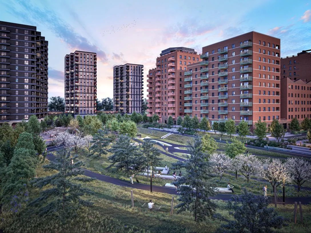 Dagenham Green Londra satılık daire Kent Parkı görünümü