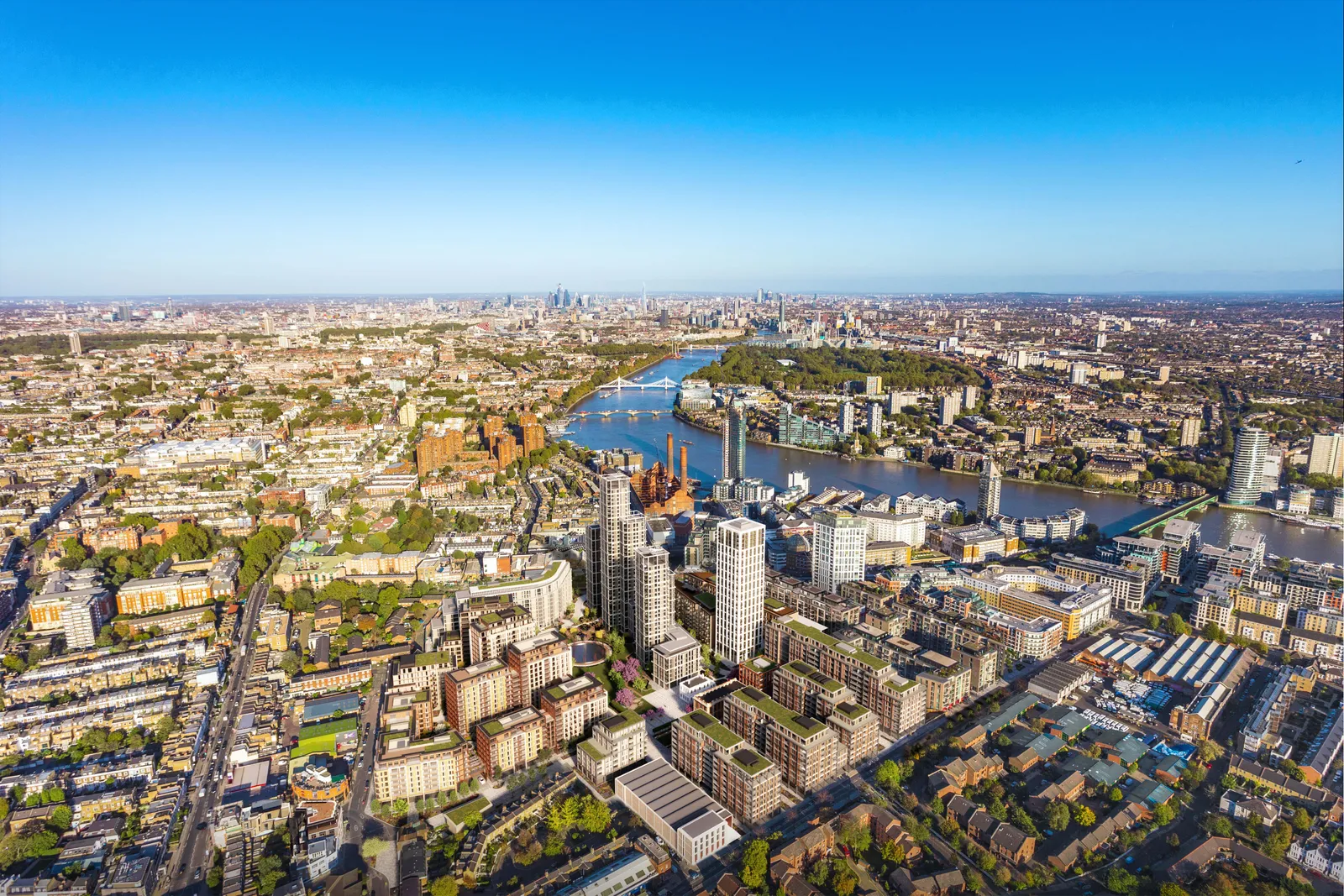 King's Road Park Londra satılık daire dış cephe