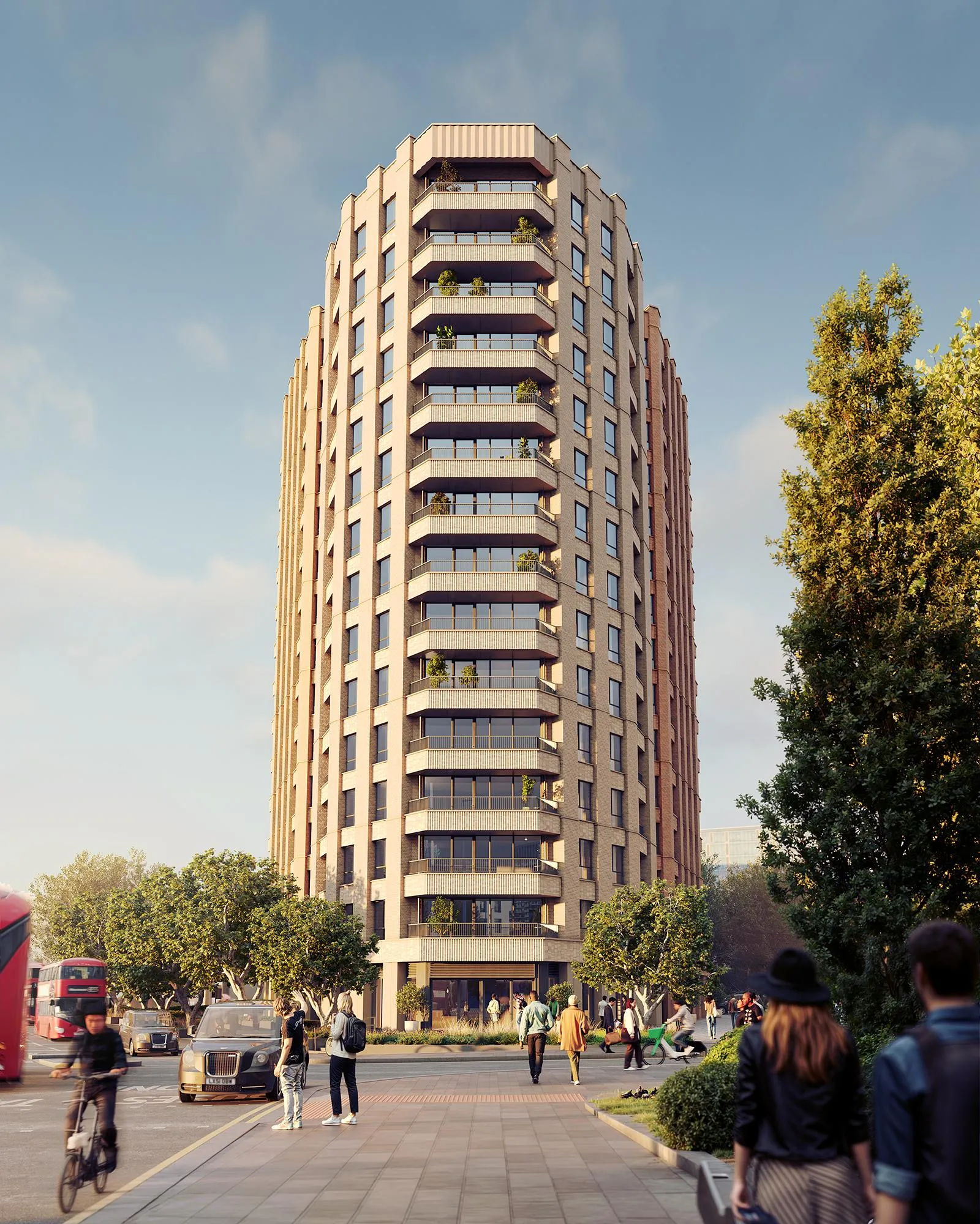 London Square Woolwich Londra satılık daire dış cephe