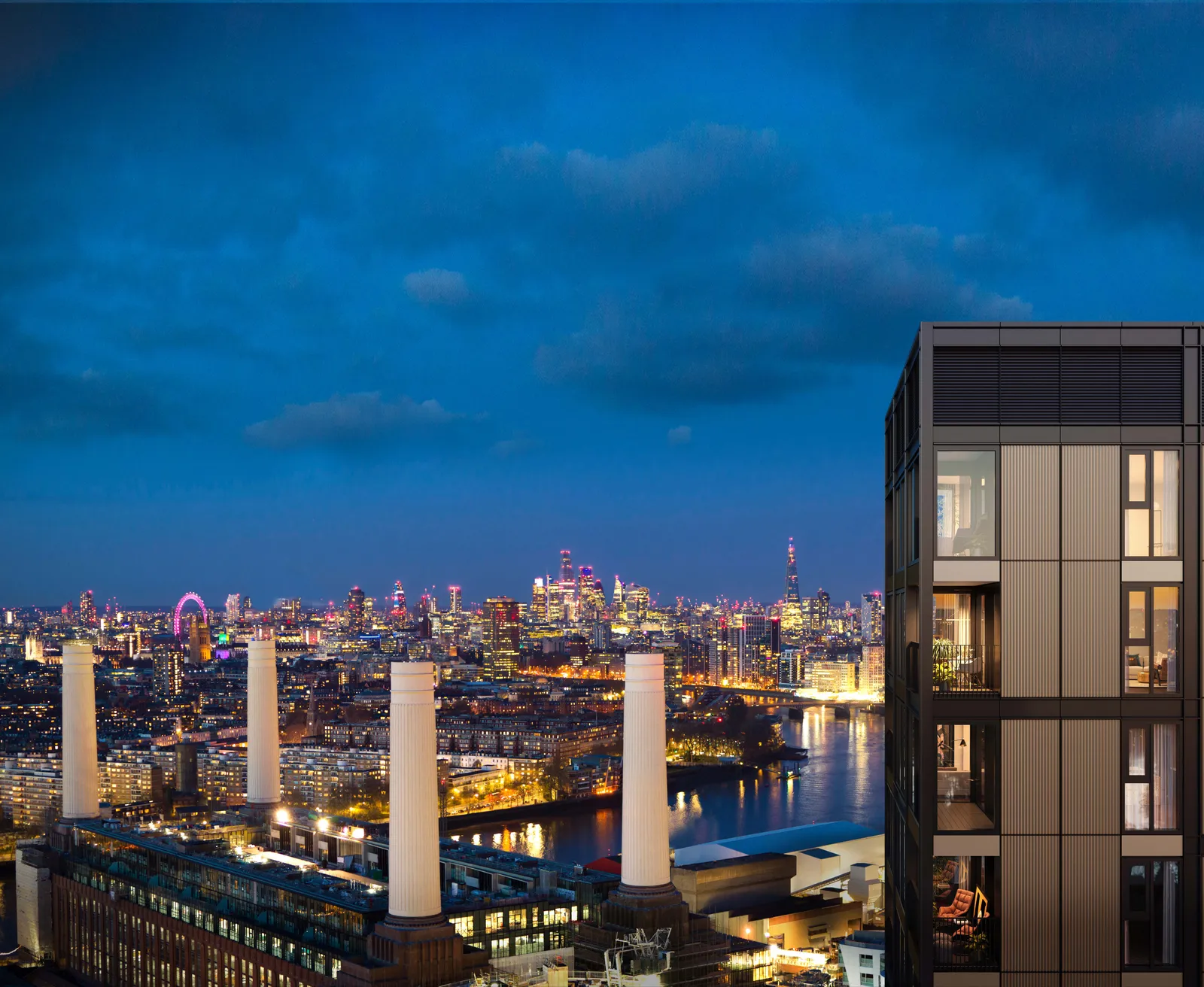 Prince of Wales Drive Londra satılık daire dış cephe