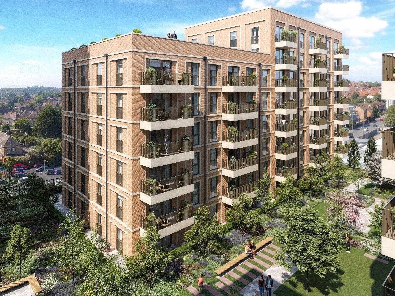 Silkstream Londra satılık daire dış cephe