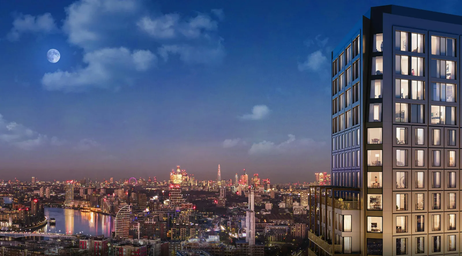 Wandsworth Mills Londra satılık daire dış cephe